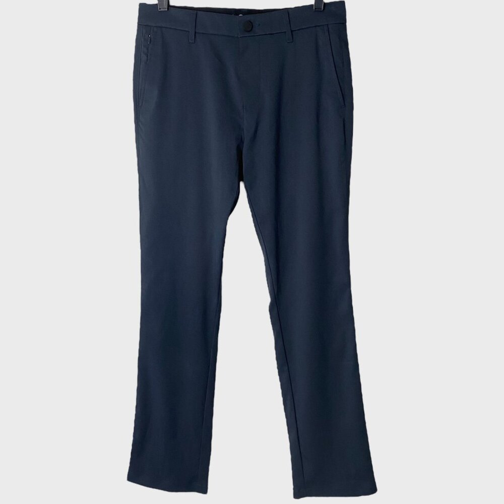 01.ALGO Performance Straight Golf Chino Pants Blue Men's 29X32 Athletic Stretch